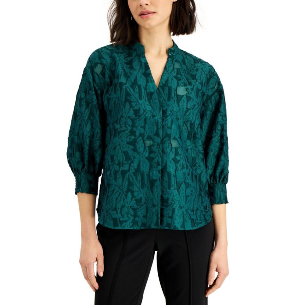 Alfani Printed Billow Sleeve Blouse